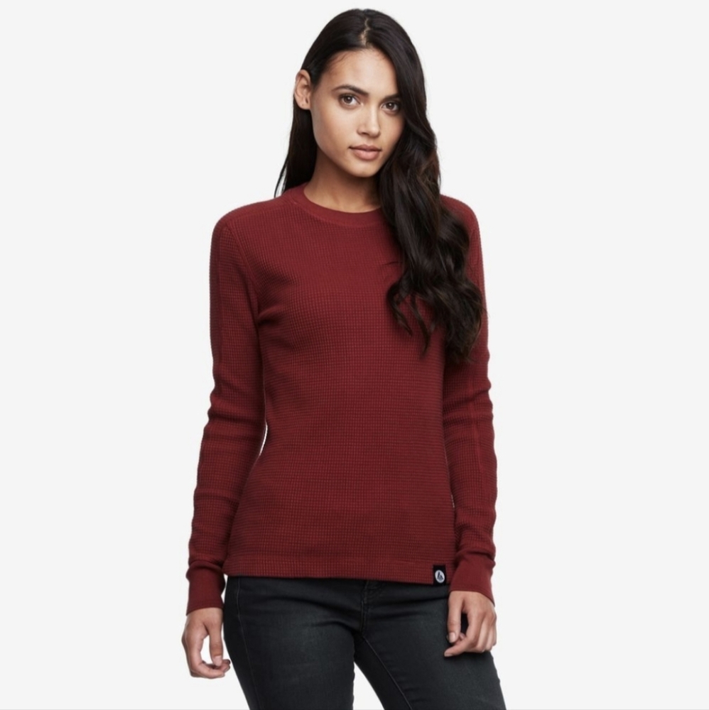 American Giant Thermal Waffle Longsleeve Crewneck, Women's M